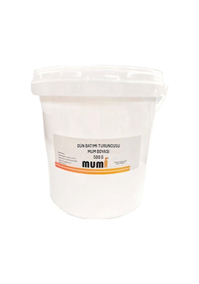Toz Mum Boyası Gün Batımı Turuncusu 500 G Turuncu