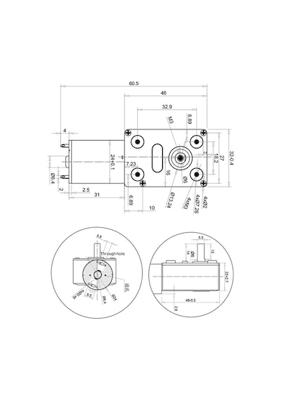 Jgy370 Dc 12v 60 Rpm Redüktörlü Dc Motor 2 Yönde Dönme L Tip 1kg.cm Yüksek Tork Metal Dişli