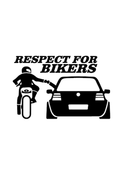 Motorcuya Skurkeı Oto Özel Yeni Sticker Siyah 30 X 21 Cm