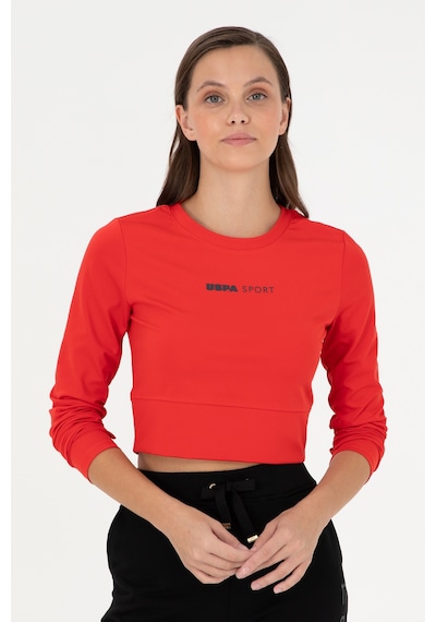 U.S. Polo Assn. Kadın Kırmızı Bisiklet Yaka Sweatshirt 50291461-VR030 U.S. Polo Assn. Kadın Kırmızı Bisiklet Yaka Sweatshirt 50291461-VR030