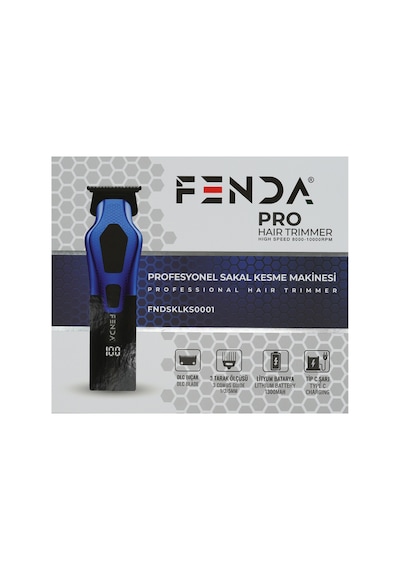 Fenda Profesyonel Saç Ve Sakal Kesme Makinesi Mavi Fndsklks0009bl