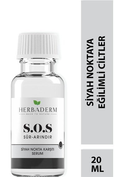 Herbaderm Sos Siyah Nokta Oluşumuna Karşı Cilt Bakım Serumu 20 ML