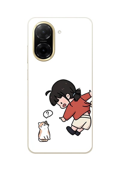 Redmi A5 Uyumlu Zorla Çekiştirilen Sevgili - Çift Kombini Baskılı Silikon Kılıf Renkli