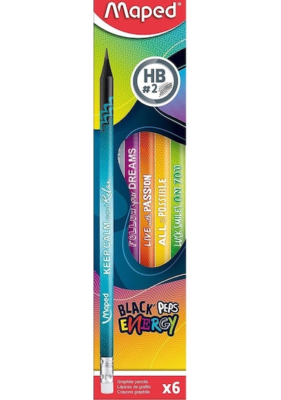 Maped Energy Silgili Kurşun Kalem 6 Lı