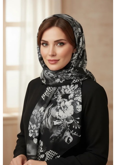 Alfa Aksesuar 03 Mısırlı Polyester Alize Eşarp 1 Bej