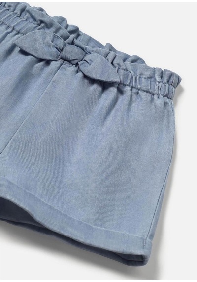 Kız Bebek Fiyonklu Şort Mavi 1258 Mavi