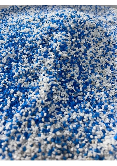 Mavi Beyaz Akvaryum Kumu 2mm 1 Kg