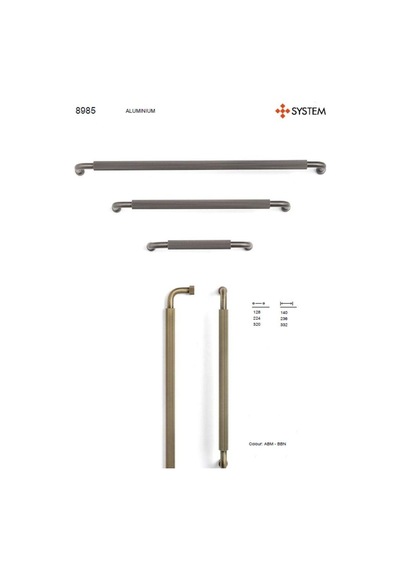 System Mobilya Kulbu Antik Renk 128mm Kulp Sy8985 0128 Abm Çok Renkli