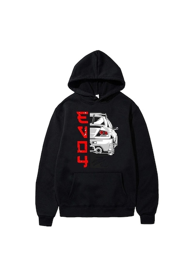 Tarzsokak Anime Ilk D Hoodie Japonya Araba Hoodie Kapşonlu 14712 Siyah