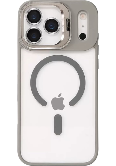 Joko Apple İphone 17 Pro Remim Lensli Magsafe Standlı Kapak - Titan Gri