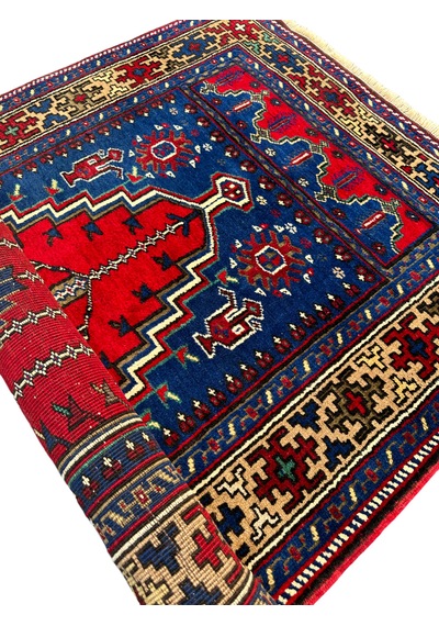 El Dokuma Sıfır Taşpınar Halısı Seccade 110x188 Kök Boya Namazlık