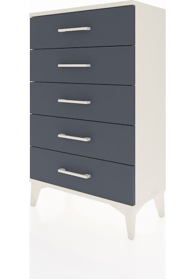 Arges Komodin 5 Çekmeceli 60x30x96 Aytaşı-antrasit Aytaşı