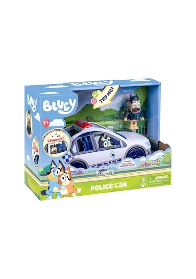 Bluey 19202 Bluey Polis Arabası Sesli Ve Işıklı 1 Figür