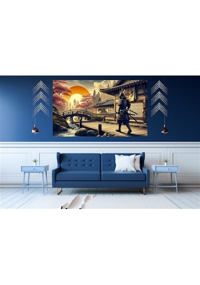 Ti-play Çok Sessiz Saldırı 60x90cm Modern Samuray Pvc Çerçevesiz Tablo