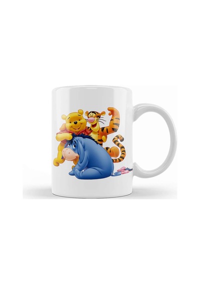 Winnie The Pooh Eeyore 010 Kupa Bardak Porselen Karışık
