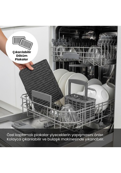 Any Morning OZ26TM03 Çıkarılabilir Plakalı Izgara Ve Tost Makinesi
