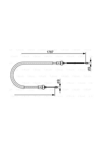 BOSCH 1987482410 EL FREN TELİ DUSTER 10-