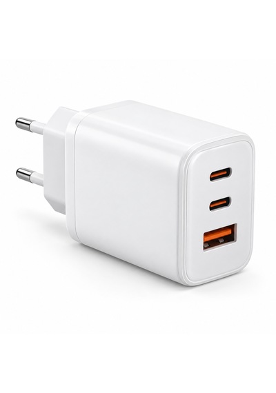 Ev Ve Ofis Konfor Seti - 5 Parça Kulaklık, Masaüstü Fan, 65w Adaptör, Telefon Standı Ve Şarj Kablosu 01