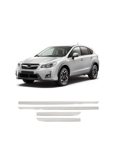 Subaru Xv Uyumlu 2012-2017 Krom Yan Kapı Çıtası 4 Parça Paslanmaz Çelik