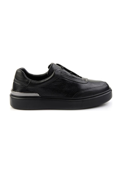 Bambi Siyah Leather Erkek Sneaker E01347029043 Siyah