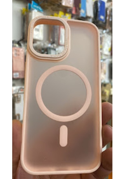 Apple iPhone Uyumlu  16 Kamera Korumalı Mat Magsafe Wireless Şarj Destekli Renkli 45653