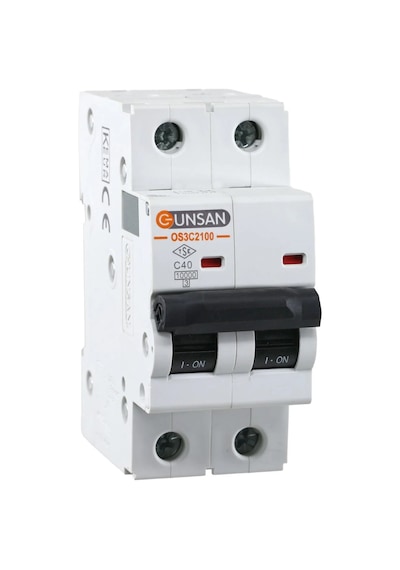 Günsan Valta Otomatik Sigorta 10kA C Tip 2 Kutup 40A