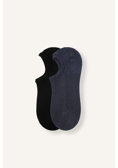 Defacto Erkek Dikişsiz 2li Modal Sneaker Çorap I5305axnsgr4 Gri-gr4