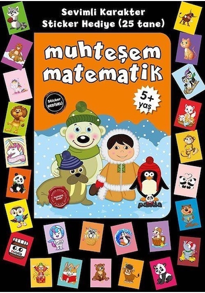 Muhteşem Matematik - Stickerlı 5+ Yaş - Afife Çoruk - Panda
