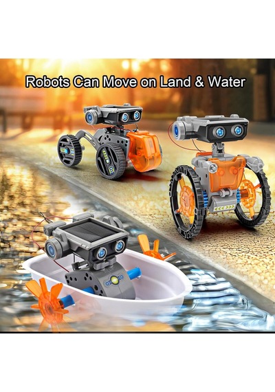 Sillbird 15'i 1 Arada Güneş Enerjili Robot, 8+ Yaş Çocuklar Için Eğitici Stem Oyuncak Akıllı Oyuncaklar
