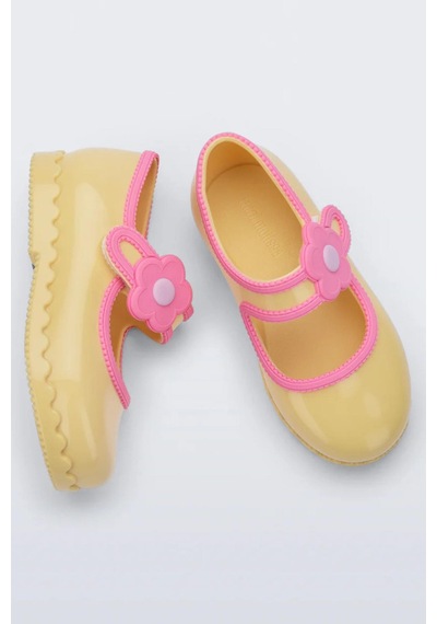Melissa Mini Kız Bebek Hip Ballerina Renkli Sarı Şık Ayakkabı-14713