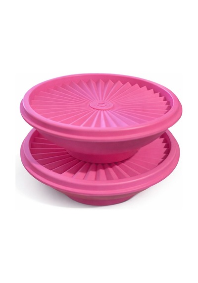 Tupperware Yıldız Kaplar 400 Ml 2li Saklama Ve Servis Kabı Pembe