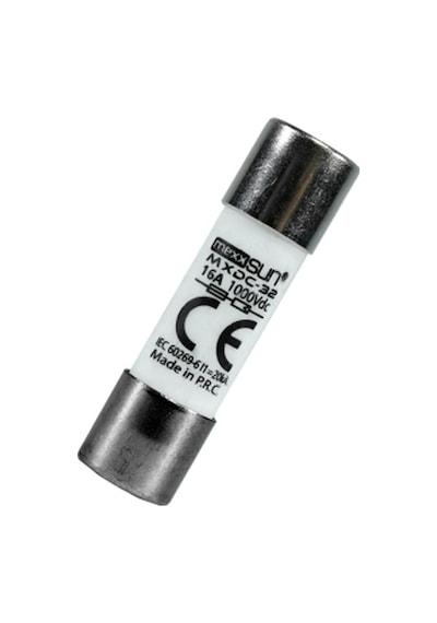 Dc Sigorta + Sigorta Yuvası 16a 1000v - 12 Adet