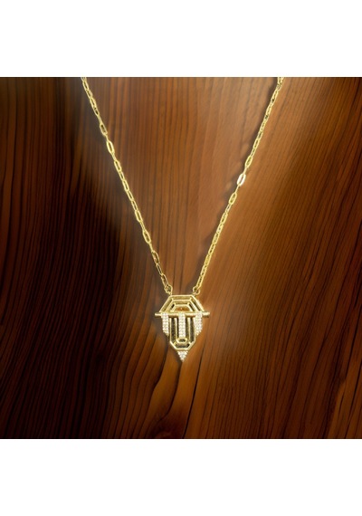 Serenay Model 316l Gold Renk Antialerjik Çelik Kadın Kolye - 1224 Gold