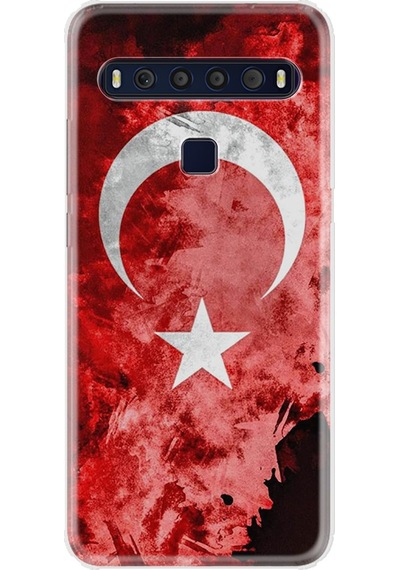 Tcl 10L Kilif Desenli Silikon Kilif Sanli Türk Bayragi 1315 499458150