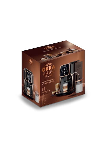 Arzum OK0028 Okka Espresso Pro M Tam Otomatik Espresso Makinesi 11 Sıcak ve Soğuk İçecek