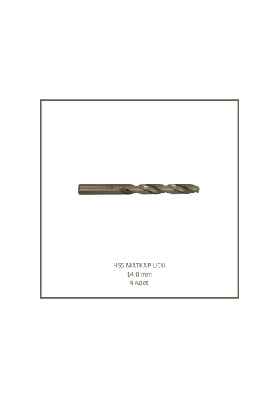 Hss Matkap Ucu 14 Mm, Metal, Ahşap, Plastik İçin 4 Adet