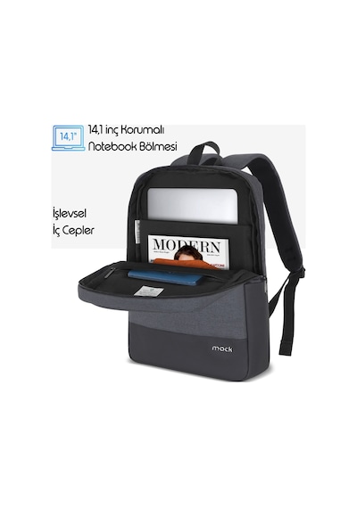 Mack MCE-1103 Unicity Eco 15.6" Notebook Sırt Çantası Siyah