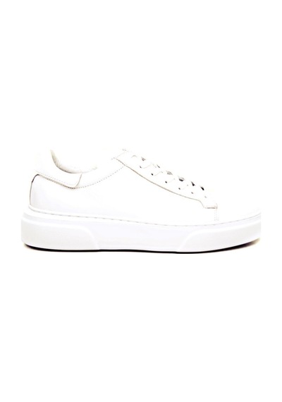Beyaz Hakiki Deri Sneaker Ayakkabı 632.2501-beyaz Beyaz