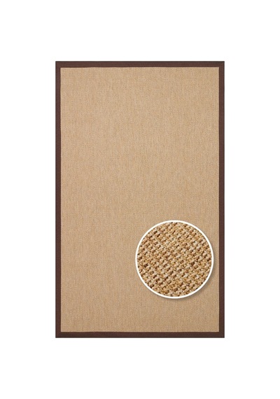 Eko Halı Ventura Vnt 2702 Gold Bordür Brown Mix Sisal Görünümlü İç Ve Dış Mekan Uyumlu Hav Vermeyen