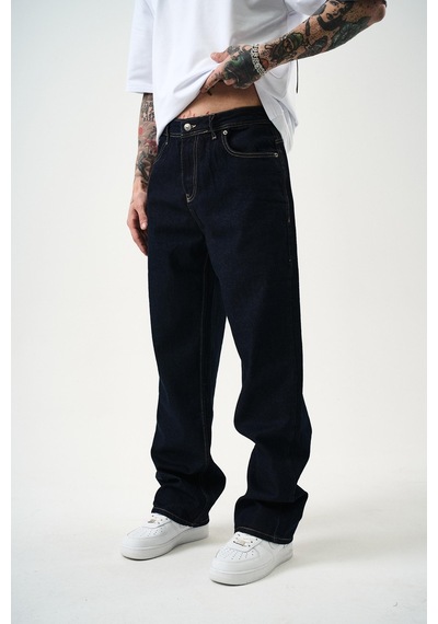 Respire Erkek Washed Baggy Pantolon Lacivert