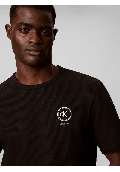 Calvin Klein Waffle Jogger, Ub1 Siyah Erkek Eşofman Altı