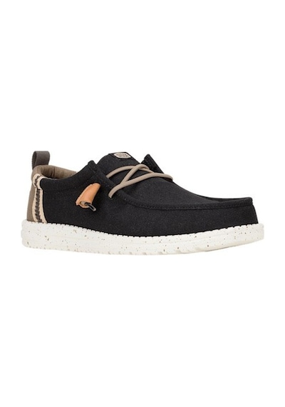 Hey Dude Wally Craft Linen Erkek Günlük Ayakkabı-33143 Siyah-ceviz
