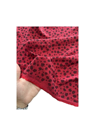İpek Cupro Kumaş En 140 Cm Parlak Dökümlü Elbise, Gömlek, Kimono, Takım Ve Pantolon 1200 -16 Kırmızı Çiçekli İpek Cupro Kumaş En 140 Cm Parlak Dökümlü Elbise, Gömlek, Kimono, Takım Ve Pantolon 1200 -16 Kırmızı Çiçekli