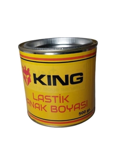 Ahmet Otomotiv Lastik Yanak Boyası Inci Beyazı 500 Gr + Bant + Fırça Komple Set