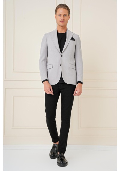 Efor C 686 Slim Fit Gri Spor Ceket Gri