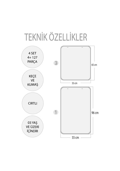 4 Set 127 Parça Tox Iskelet . Iç Organlar Sistemi . Takvim ve Du