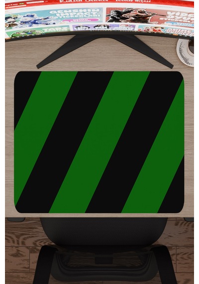 Yeşil Siyah 48x40 Xl Taraftar Gaming Oyuncu Mouse Pad Kaymaz Taban Büyük Klavye Fare Altlığı Şerit