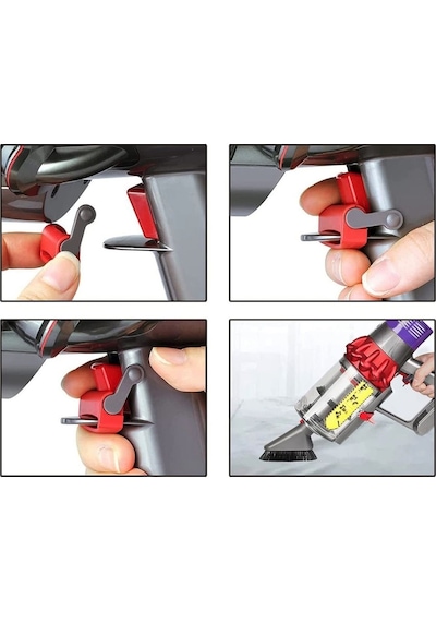 Dyson V6 V7 V8 V10 V11 V15 Uyumlu Tetik Kilidi - Parmak Yormayan Güç Düğmesi Kilidi