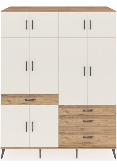 Kronos Gardrop 5 Raflı 4 Çekmeceli 2 Askılı 176x59x221 Çam-aytaşı/çam Aytaşı/çam Kronos Gardrop 5 Raflı 4 Çekmeceli 2 Askılı 176x59x221 Çam-aytaşı/çam Aytaşı/çam