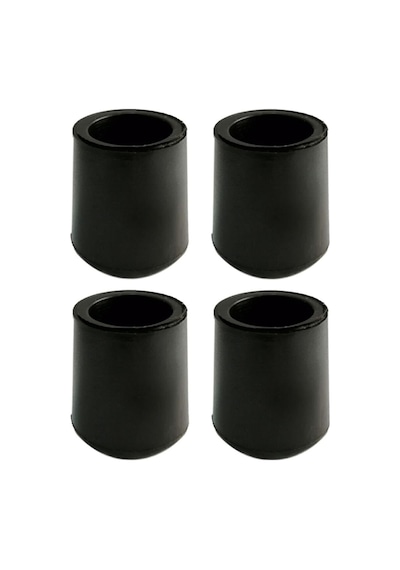 25 Mm Pvc Sandalye Profil Ayak Pabucu Sessiz Yumuşak - Siyah 4 Adet Siyah Diğer